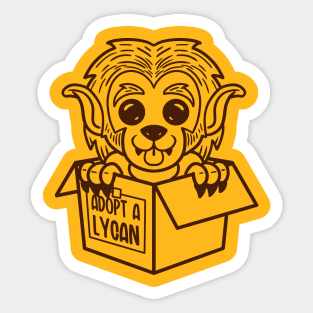 Adopt a Lycan (Lineal) Sticker